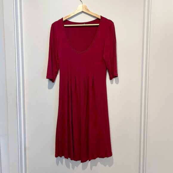 Women’s Red Midi Dress Medium - Picture 1 of 4